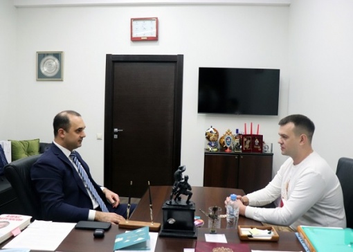 Эмиль Алиев встретился с президентом МФК «Ростов»