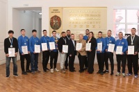 Чествование футбольной команды РГЭУ(РИНХ)